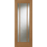 Oak Salisbury 3 Light Clear Glazed Internal Door